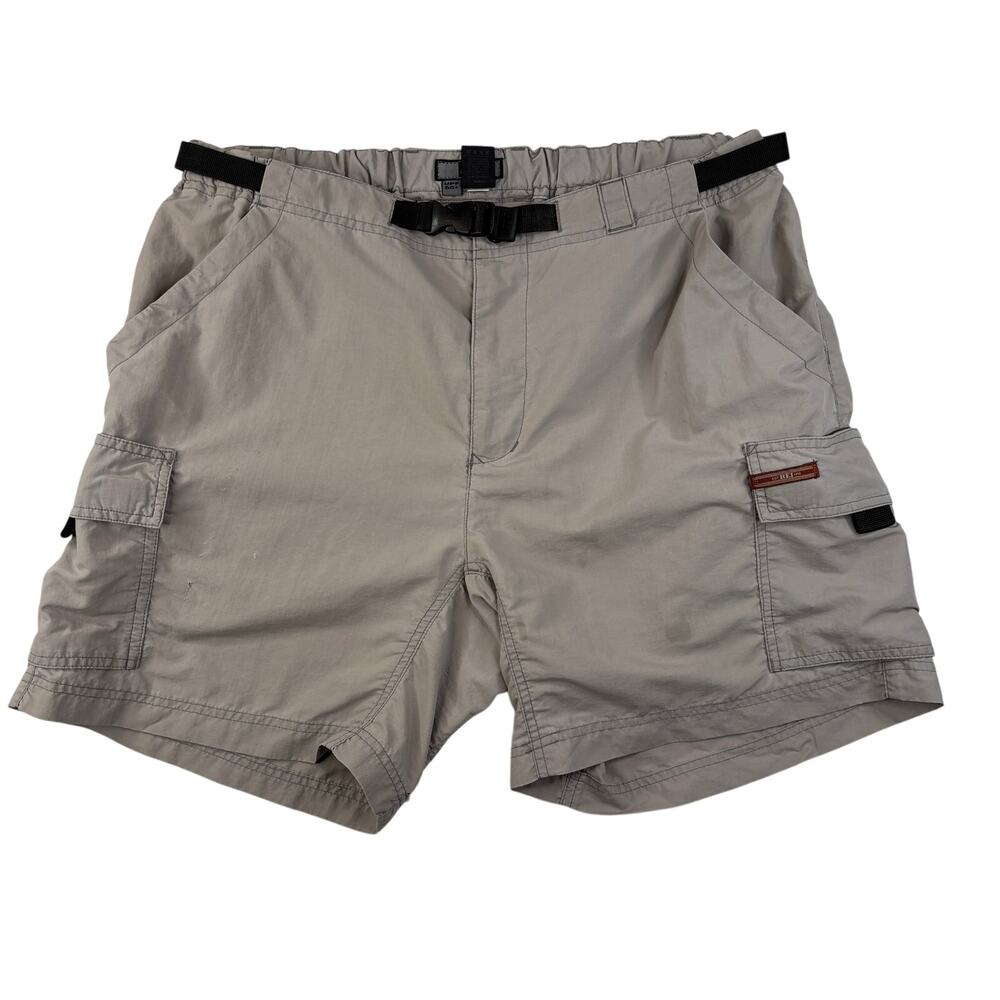 REI Women's Sahara Cargo Shorts Size 14 Tan Beige Nylon Hiking Outdoor UPF 50+
